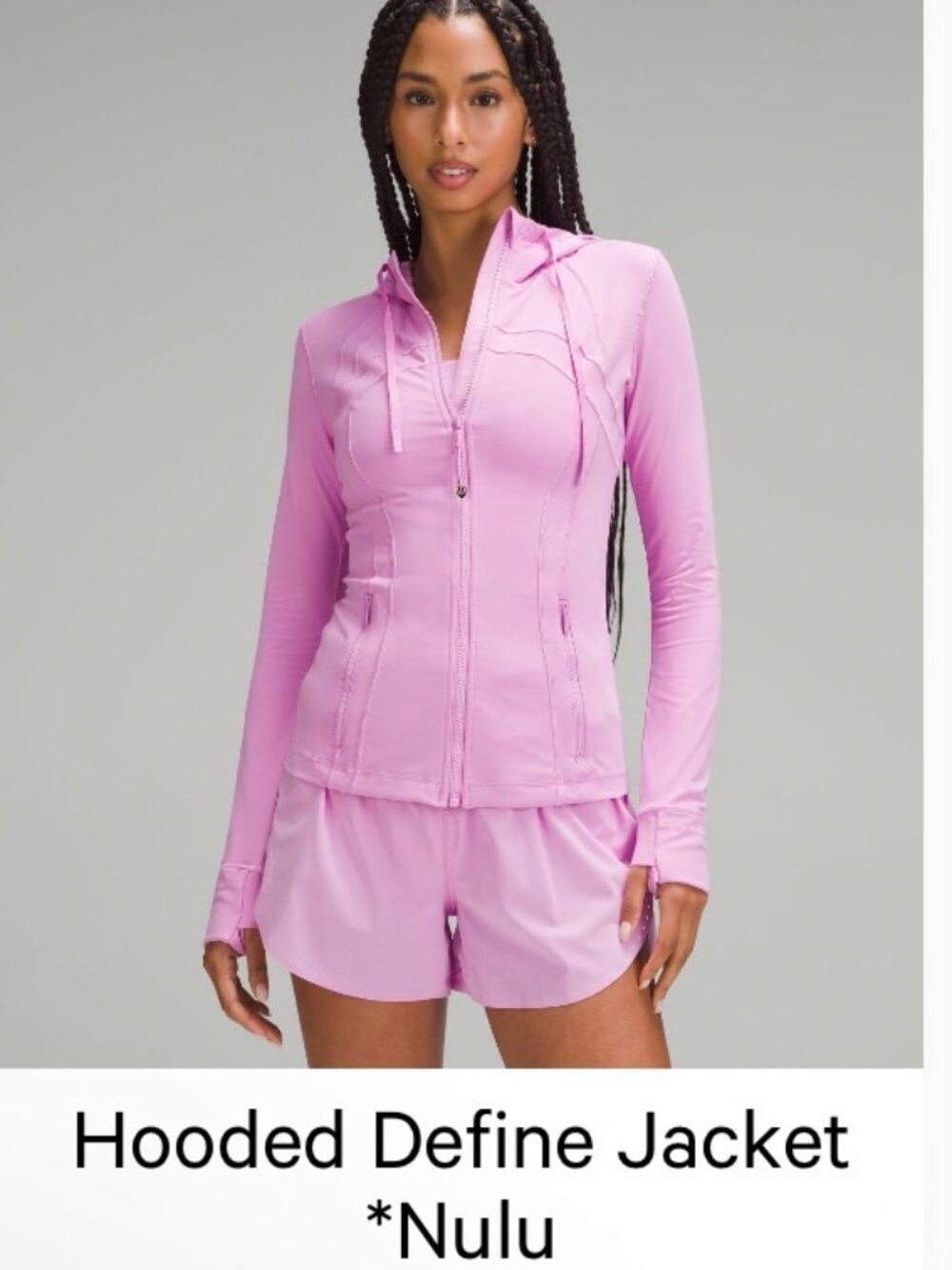 Lululemon Hooded Define Jacket Nulu - Dahlia Mauve (NWOT)